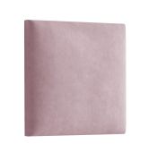 Panneaux rembourrés, lot de 10, Couleur : Rose, housse : velours, dimensions : 38 x 40 cm