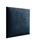 Panneaux rembourrés, lot de 10, Couleur : Bleu foncé, Revêtement : Velours, dimensions : 38 x 40 cm