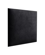 Panneaux rembourrés, lot de 10, Couleur : Noir, Revêtement : Velours, dimensions : 38 x 40 cm