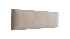 Panneaux rembourrés, lot de 10, couleur : marron clair, housse : velours, dimensions : 40 x 15 cm
