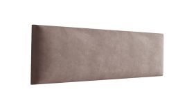 Panneaux rembourrés, lot de 10, couleur : marron, revêtement : velours, dimensions : 40 x 15 cm