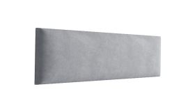 Panneaux rembourrés, lot de 10, Couleur : Gris, Revêtement : Velours, dimensions : 40 x 15 cm