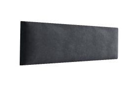 Panneaux rembourrés, lot de 10, Couleur : Noir, Revêtement : Velours, dimensions : 40 x 15 cm