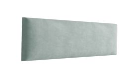 Panneaux rembourrés, lot de 10, Couleur : Vert clair, Revêtement : Velours, dimensions : 40 x 15 cm
