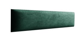 Panneaux rembourrés, lot de 10, Couleur : Vert foncé, Revêtement : Velours, dimensions : 40 x 15 cm