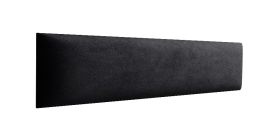 Panneaux rembourrés, lot de 10, Couleur : Noir, Revêtement : Velours, dimensions : 40 x 15 cm
