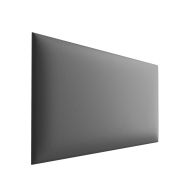 Panneaux rembourrés, lot de 10, Couleur : Gris, Revêtement : Similicuir, dimensions : 40 x 30 cm