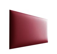 Panneaux rembourrés, lot de 10, Couleur : Rouge, Revêtement : Similicuir, dimensions : 40 x 30 cm