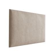 Panneaux rembourrés, lot de 10, couleur : marron clair, housse : velours, dimensions : 40 x 30 cm