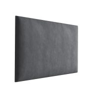 Panneaux rembourrés, lot de 10, Couleur : Anthracite, Revêtement : Velours, dimensions : 40 x 30 cm