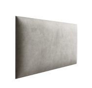 Panneaux rembourrés, lot de 10, Couleur : Gris, Revêtement : Velours, dimensions : 40 x 30 cm