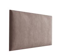 Panneaux rembourrés, lot de 10, couleur : marron, revêtement : velours, dimensions : 50 x 30 cm
