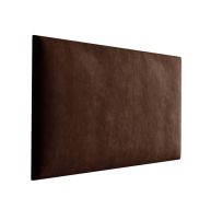 Panneaux rembourrés, lot de 10, Couleur : Brun foncé, revêtement : velours, dimensions : 50 x 30 cm