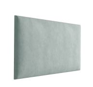 Panneaux rembourrés, lot de 10, Couleur : Vert clair, housse : velours, dimensions : 50 x 30 cm
