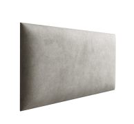 Panneaux rembourrés, lot de 10, Couleur : Gris, housse : velours, dimensions : 50 x 30 cm