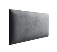 Panneaux rembourrés, lot de 10, Couleur : Anthracite, housse : velours, dimensions : 50 x 30 cm