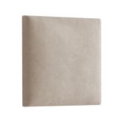 Panneaux rembourrés, lot de 10, couleur : marron clair, housse : velours, dimensions : 50 x 40 cm