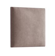 Panneaux rembourrés, lot de 10, couleur : marron, revêtement : velours, dimensions : 50 x 40 cm