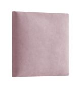 Panneaux rembourrés, lot de 10, Couleur : Rose, Housse : Velours, dimensions : 50 x 40 cm