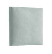 Panneaux rembourrés, lot de 10, Couleur : Vert clair, Revêtement : Velours, dimensions : 50 x 40 cm