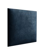 Panneaux rembourrés, lot de 10, Couleur : Bleu foncé, Revêtement : Velours, dimensions : 50 x 40 cm