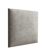 Panneaux rembourrés, lot de 10, Couleur : Gris, Revêtement : Velours, dimensions : 50 x 40 cm