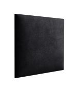 Panneaux rembourrés, lot de 10, Couleur : Noir, Revêtement : Velours, dimensions : 50 x 40 cm