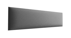 Panneaux rembourrés, lot de 10, Couleur : Gris, Housse : Similicuir, dimensions : 60 x 15 cm