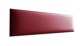 Panneaux rembourrés, lot de 10, Couleur : Rouge, Revêtement : Similicuir, dimensions : 60 x 15 cm