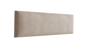 Panneaux rembourrés, lot de 10, couleur : marron clair, housse : velours, dimensions : 60 x 15 cm