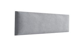 Panneaux rembourrés, lot de 10, Couleur : Gris, Revêtement : Velours, dimensions : 60 x 15 cm