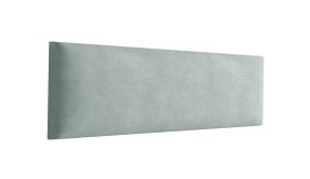Panneaux rembourrés, lot de 10, Couleur : Vert clair, Revêtement : Velours, dimensions : 60 x 15 cm