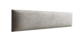 Panneaux rembourrés, lot de 10, Couleur : Gris, Revêtement : Velours, dimensions : 60 x 15 cm