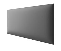 Panneaux rembourrés, lot de 10, Couleur : Gris, Housse : Similicuir, dimensions : 60 x 30 cm