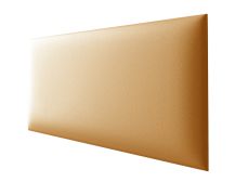Panneaux rembourrés, lot de 10, couleur : orange, housse : similicuir, dimensions : 60 x 30 cm