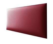 Panneaux rembourrés, lot de 10, Couleur : Rouge, Revêtement : Similicuir, dimensions : 60 x 30 cm