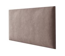 Panneaux rembourrés, lot de 10, couleur : marron, revêtement : velours, dimensions : 60 x 30 cm