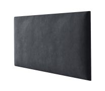 Panneaux rembourrés, lot de 10, Couleur : Noir, Revêtement : Velours, dimensions : 60 x 30 cm