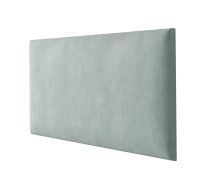 Panneaux rembourrés, lot de 10, Couleur : Vert clair, Revêtement : Velours, dimensions : 60 x 30 cm