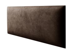 Panneaux rembourrés, lot de 10, Couleur : Brun foncé, Revêtement : Velours, dimensions : 60 x 30 cm