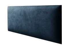 Panneaux rembourrés, lot de 10, Couleur : Bleu foncé, Revêtement : Velours, dimensions : 60 x 30 cm