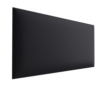 Panneaux rembourrés, lot de 10, Couleur : Noir, Revêtement : Similicuir, dimensions : 70 x 30 cm