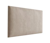 Panneaux rembourrés, lot de 10, couleur : marron clair, housse : velours, dimensions : 70 x 30 cm