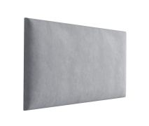 Panneaux rembourrés, lot de 10, Couleur : Gris, Revêtement : Velours, dimensions : 70 x 30 cm