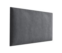 Panneaux rembourrés, lot de 10, Couleur : Anthracite, housse : velours, dimensions : 70 x 30 cm