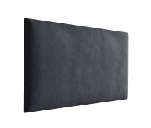 Panneaux rembourrés, lot de 10, Couleur : Noir, revêtement : velours, dimensions : 70 x 30 cm