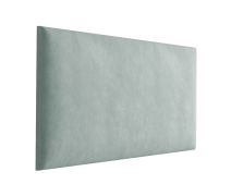 Panneaux rembourrés, lot de 10, Couleur : Vert clair, Revêtement : Velours, dimensions : 70 x 30 cm