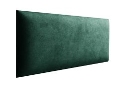 Panneaux rembourrés, lot de 10, Couleur : Vert foncé, Revêtement : Velours, dimensions : 70 x 30 cm
