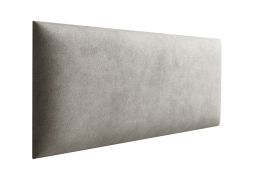 Panneaux rembourrés, lot de 10, Couleur : Gris, Revêtement : Velours, dimensions : 70 x 30 cm
