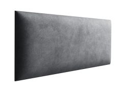 Panneaux rembourrés, lot de 10, Couleur : Anthracite, Revêtement : Velours, dimensions : 70 x 30 cm